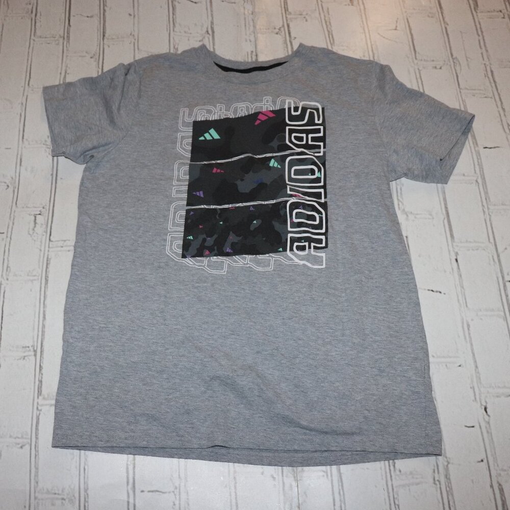 Gray Adidas Tee – Boys XL